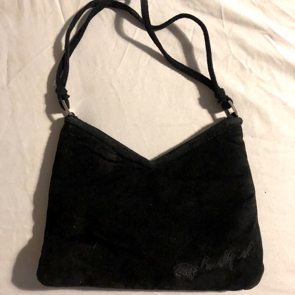 Ripcurl girl small black purse 100% leather
